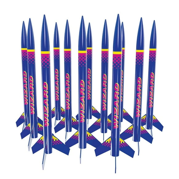 Modelo volador Rocket Estes Wizard, paquete a granel, 12 unidades
