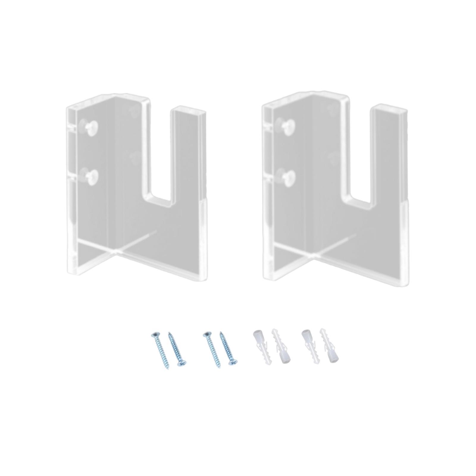 Ioensy - Estante De Exhibición De Patinetas Multifunción Para Montar En La Pared Para El Hogar, Sala De Estar, Dormitorio, Transparente, 1 Juego