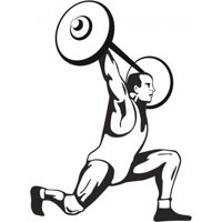 Rienda Libre Graphics - Decomural Weightlifting Man Gym Ws-18614