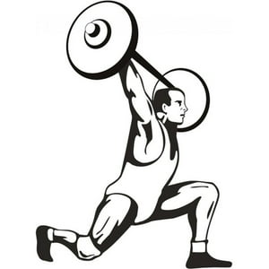 Rienda Libre Graphics - Decomural Weightlifting Man Gym Ws-18614