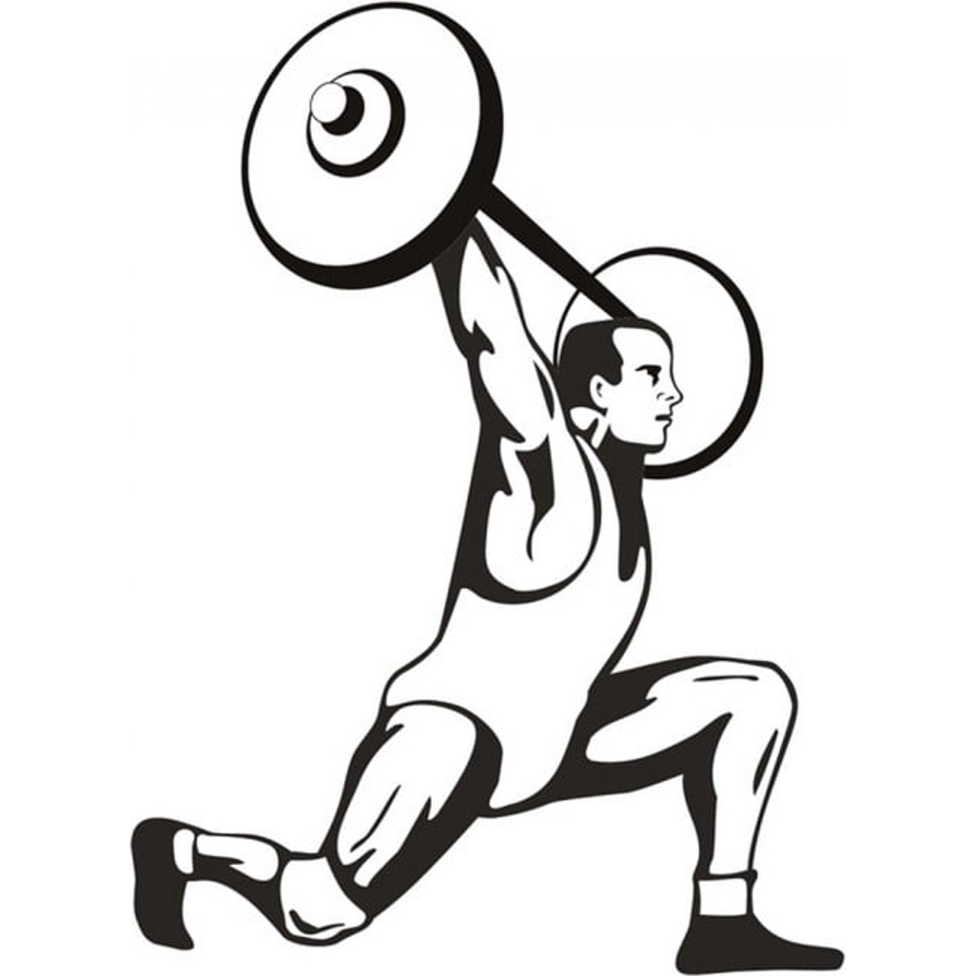 Rienda Libre Graphics - Decomural Weightlifting Man Gym Ws-18614