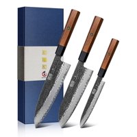 Juego De Cuchillos Hoshanho De 3 Piezas De Acero Japonés Con Alto Contenido De Carbono
