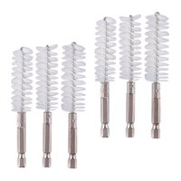 Ioensy - Limpiador De Cepillos De Nailon/Acero Inoxidable/Cobre, Tubo De Limpieza De Tuberías, Nailon, 6 Uds.
