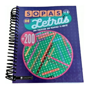 Latinbooks - Libro 200 + Sopas De Letras Vol 4 - Equipo Editorial