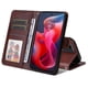 thumbnail image 3 of Funda Billetera para Motorola Moto G55 5G con Porta Tarjetas y Soporte Ajustable Marrón, 3 of 4