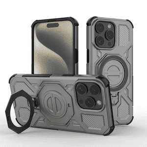 Funda Foxdock Para Iphone 15 Pro Max , Magnética, Ligera, Soporte 360°, Antigolpes