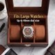 thumbnail image 5 of Caja de Relojes AMZGO de 3 Ranuras con Tapa de Vidrio y Acabado de Madera Espresso, 5 of 8