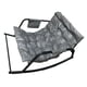 thumbnail image 4 of Sillón mecedor doble, sillón reclinable relajante con respaldo, cojín de asiento extraíble, sofá de piso, sillón para guardería, muebles de sala de Gris, 4 of 6