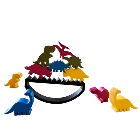 Juego de equilibrio didáctico dinosaurios