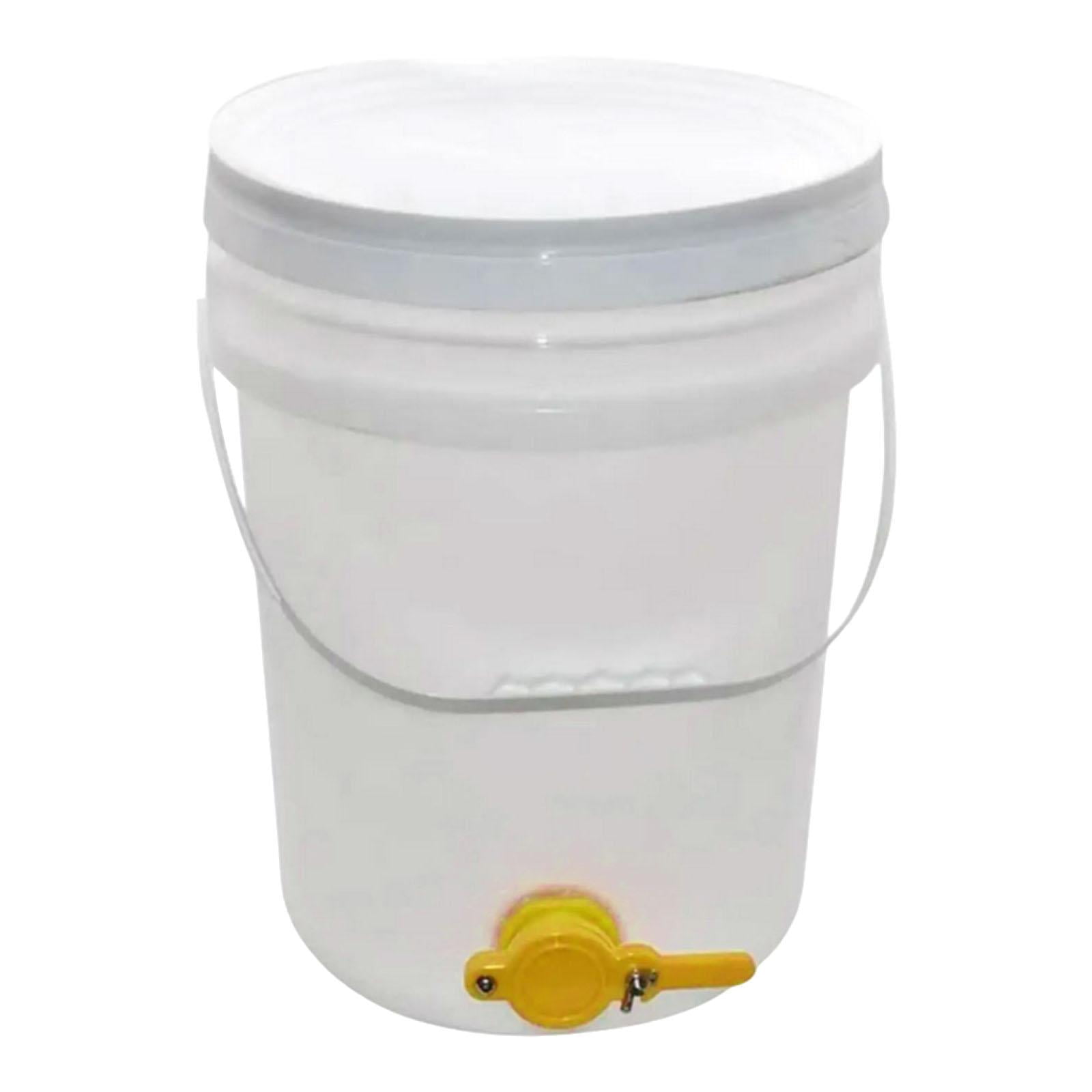 Bothyi - Cubo De Miel Con Compuerta, Dispensador Multifunción, Equipo De Extracción Agrícola, Color Blanco