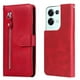 thumbnail image 5 of Funda con Cremallera para OPPO Reno 8 Pro Plus 5G, Carcasa Cartera de Cuero PU con Soporte y Tarjetero, 5 of 6