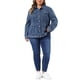 thumbnail image 2 of Agnes Orinda Chaqueta de Mezclilla Talla Grande para Mujeres Manga Larga Abotonada Lavada Chaqueta de Jean Camionero 2X Gris Azul, 2 of 6