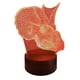 thumbnail image 3 of Lampara Ilusion 3D Dino Cabeza Triceratops de 7 colores, Base touch, 3 of 7