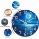 thumbnail image 5 of Reloj XFM de vidrio azul 14" Luna y Océano a batería, 5 of 7