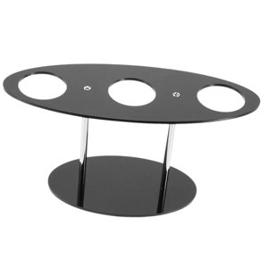 Magideal - Soporte De Cono De De 3 Agujeros, Estante De Pastelería, Soporte De Exhibición De Sushi, Soporte De Cono De Para Fiesta, Hogar, Escritori Negro