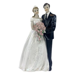 Magideal - Adorno Para Tarta, Figura De Novios, Figura De Pareja De Novios, Decoración Para Fiestas De Compromiso Y Bodas, Decoración Para Tartas De San Valentín A
