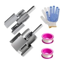 Ioensy - Kit De Herramientas De Fontanería Para Roscar Tubos De 1/2'' Y 3/4'' (2 Unidades) Para Uso Doméstico En Interiores Y Exteriores.