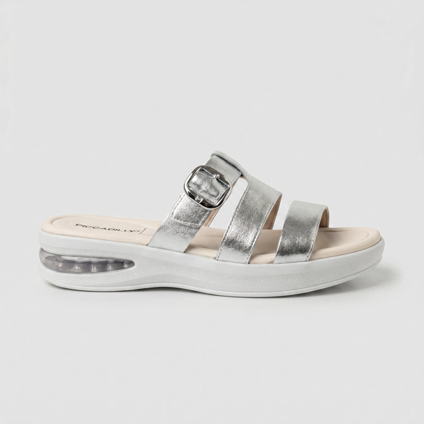 Sandalia Mujer Plata Soft Step 83 Piccadilly