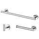 thumbnail image 1 of Juego De Accesorios De Baño Gancho Para Toallas Toallero De Barra 16" Plateado, 1 of 3