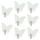 thumbnail image 1 of 8 Ganchos De Pared Con Forma De Mariposa, Resistentes, Para Toallas, Cocina, Oficina, Llaves, Color Blanco, 1 of 5