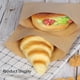 thumbnail image 3 of Paquete de 100 bolsas planas de papel kraft para sándwich, de calidad alimentaria, para bocadillos, galletas y pan., 3 of 6