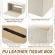 thumbnail image 3 of Funda de caja de pañuelos, soporte moderno de caja de pañuelos rectangular (9.8"x5.5"x4.1", Caqui), 3 of 7