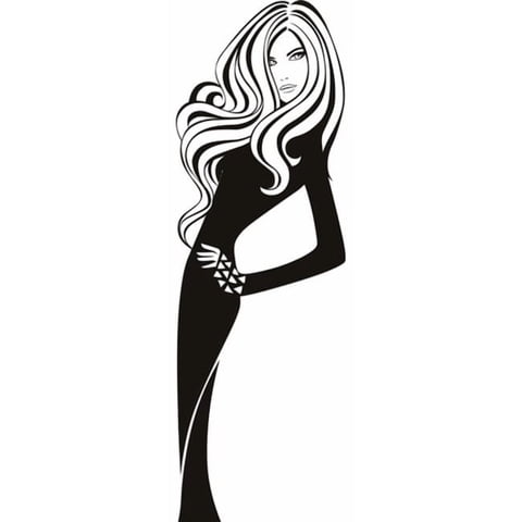 Rienda Libre Graphics - Decomural Model Pose Hair Salon Ws-17497