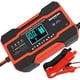 thumbnail image 1 of Cargador de batería para automóvil de 10 amperios, 12 V, 24 V, Smarte, totalmente automático, alfanumérico, mantenedor, cargador de mantenimiento con compensación de temperatura, para baterías de plom, 1 of 7