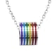 thumbnail image 1 of Colgante de plata de leyenda LGBT lesbiana del orgullo gay de acero inoxidable, 1 of 5