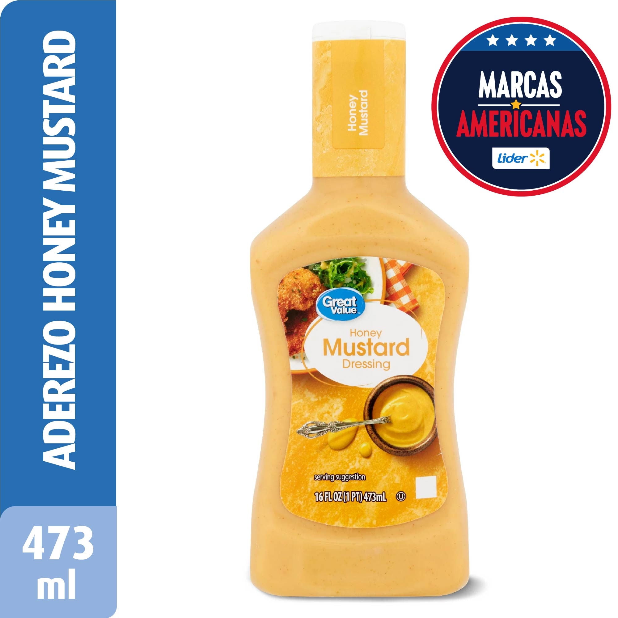 Aderezo Mostaza Miel Botella 473 ml Great Value