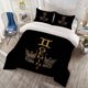 thumbnail image 1 of 3pcs Gemini Constellation Print Bedding Set Polyester, 1 of 1