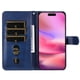 thumbnail image 4 of Funda con Cremallera para iPhone 16, Carcasa Cartera de Cuero PU con Soporte y Tarjetero, 4 of 6