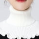 thumbnail image 2 of Stylish Hand-Knitted High Collar Detachable Dickey Collar for Women - Turtleneck Look!, 2 of 5