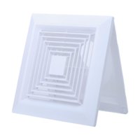 Magideal - Rejilla De Ventilación Cuadrada, Difusor De Aire Cuadrado, Fácil De Instalar, Rejilla Para Ventilador De Techo De Baño, Rejilla De Ventilación Para Fá Tipo E