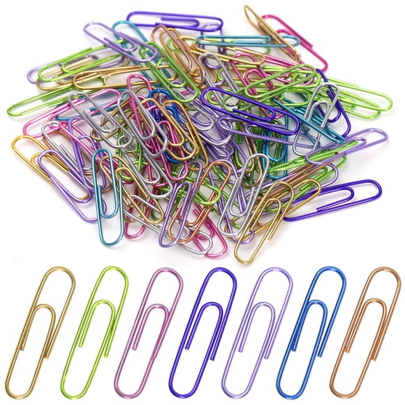 Clips SOTMALTK Jumbo, 150 unidades, 5 cm, varios colores