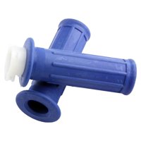 Magideal - 2 Uds Empuñaduras De Manillar De Motocicleta, Empuñadura Giratoria De Práctica Antideslizante Izquierda Derecha Para Pw50 Reemplaza Azul