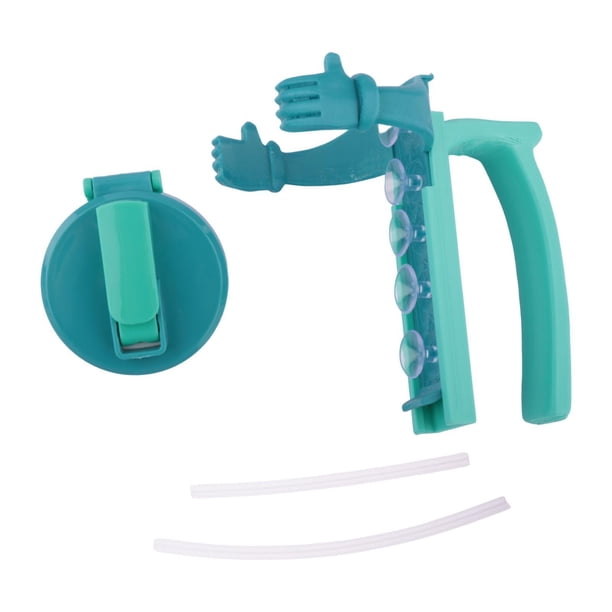 Tapa Y Soporte Para Latas De Refresco De 12 Oz. Cubiertas Para Latas De Bar De Picnic De Playa Con Pajita Azul.