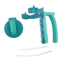 Bothyi - Tapa Y Soporte Para Latas De Refresco De 12 Oz. Cubiertas Para Latas De Bar De Picnic De Playa Con Pajita Azul.