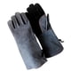 thumbnail image 1 of Guantes de soldadura Pro guantes de protección cuero resistente al calor negro gris, 1 of 5