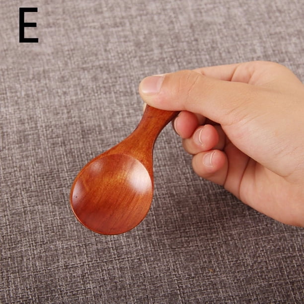 Infant Food Dinnerware Toddler Feeding Tableware Baby Spoon, Cute Cartoon Flatware Utensil For Children Creative Wooden Spoon Gifts