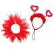 thumbnail image 2 of Disfraz De Perro De San Valentín, Diadema Y Collar Cómodos Con Forma De Corazón Para Vacaciones, Boda, 2 of 5