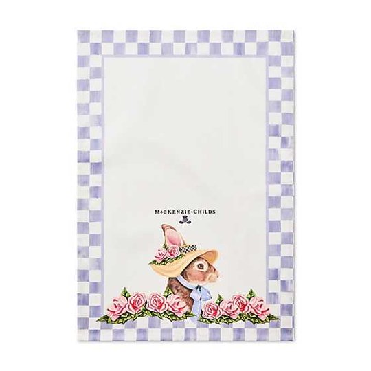 Toalla De Cocina Mackenzie-childs De Algodón Con Conejo Y Gorro
