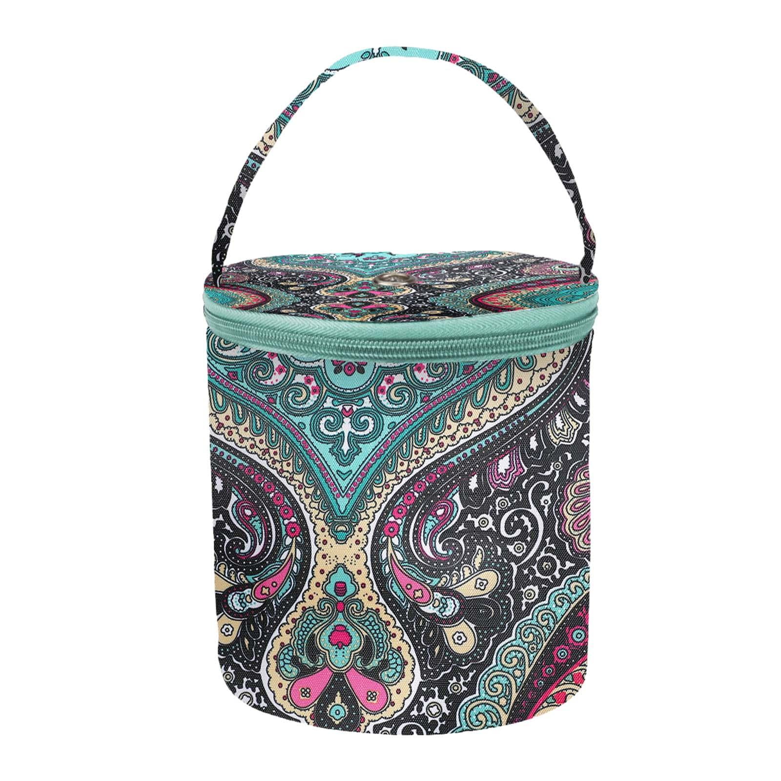Bothyi - Bolsa De Almacenamiento De Hilo, Tambor De Almacenamiento Para El Hogar, Bolas De Hilo De Viaje, Color Verde