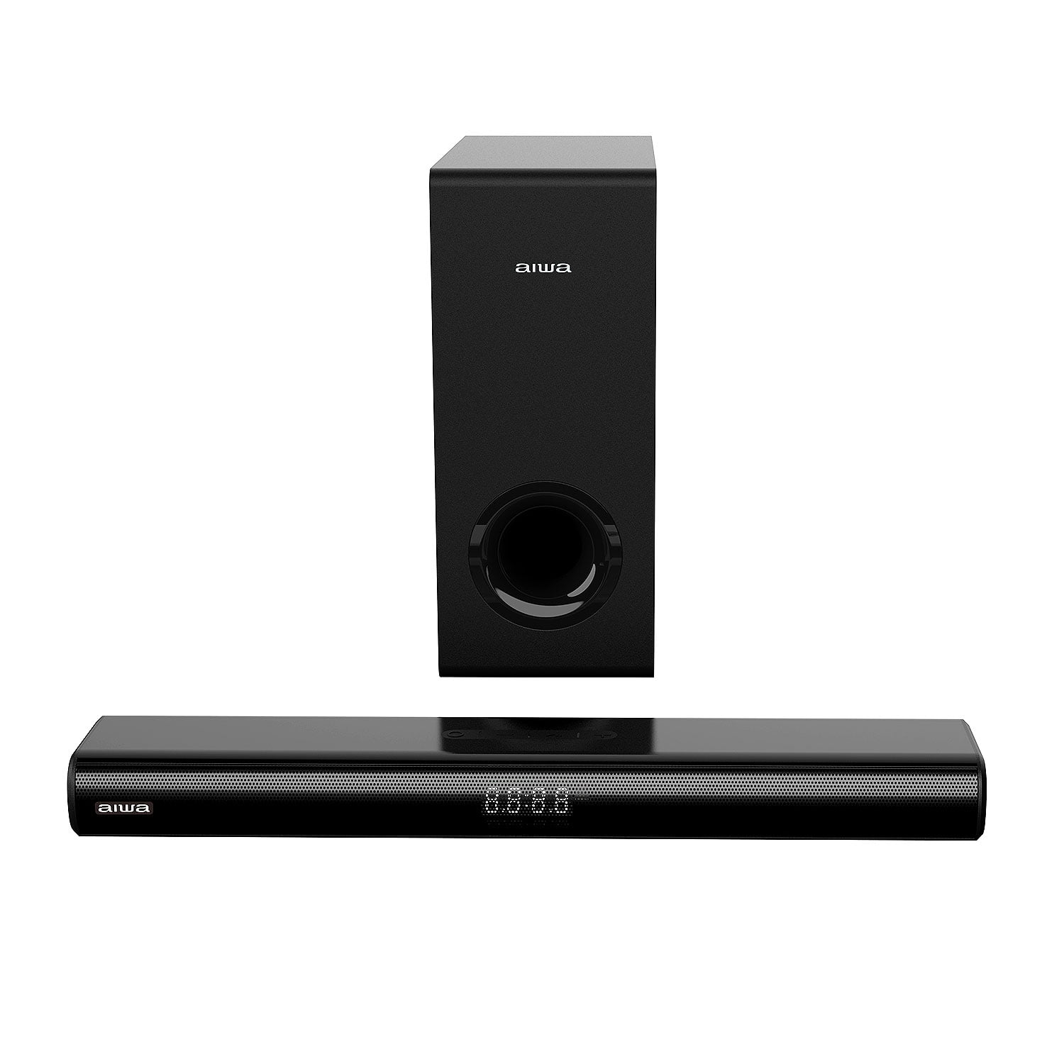 Barra De Sonido Aiwa Home Theaters 80w 2.1ch Aw-sbhc800w Negro 20hz-20khz