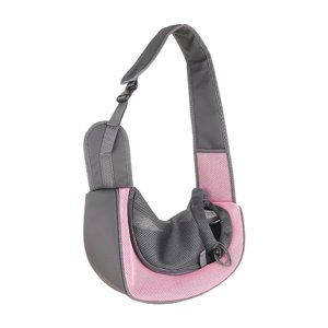 Ioensy - Bandolera Para Perros Pequeños, Bolsa De Malla Transpirable Para Viajes Al Aire Libre Y Acampadas, Color Rosa