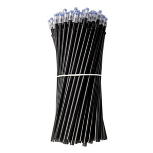 Magideal - 50 Recambios De Bolígrafo Borrable De 0,5 Mm, Rotuladores De Repuesto, Recambios De Tinta Para Bolígrafos De Gel De Dibujo, Firma, Pintura, Para Niños Negro