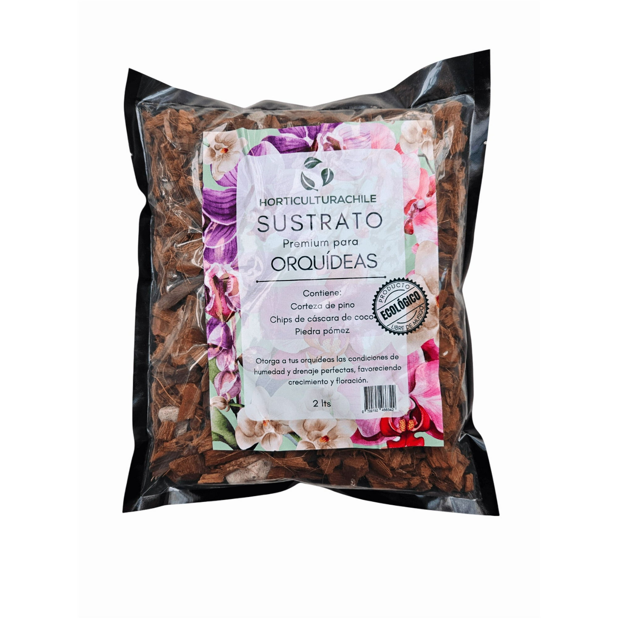Genérico - Sustrato Premium Para Orquideas 2 Litros