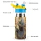 thumbnail image 3 of El Robot Salvaje Botella de Agua con Tapa Pop Top de Un Toque, Acero Inoxidable, a Prueba de Fugas, para Deportes, Botella Infantil azul 12 oz, 3 of 6