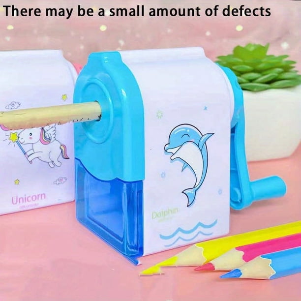 Pencil Sharpening Machine,Pencil Sharpener Hand Crank Manual Sharpener Animal Cartoon Pencil Cutter For School Stationery Office Students Supplies Children Kids Gift