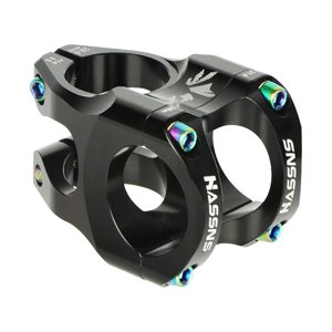 Ioensy - Vástago De Bicicleta De 31,8Mm/35Mm, Barra De Manillar De Vástago Corto Para Bicicletas De Carretera Mtb, Negro